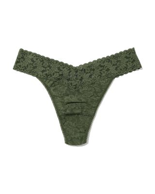 Printed Signature Lace Original Rise Thong