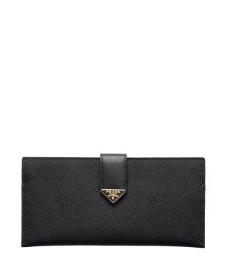 Large Saffiano And Leather Wallet