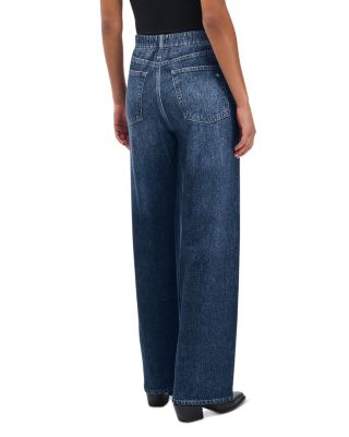 Miramar Cotton Terry Wide Leg Sweatpant Jeans in Petra