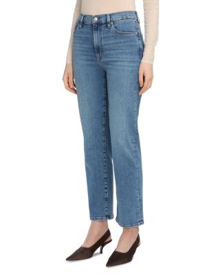 Le Sleek Straight High Rise Jeans in Flip