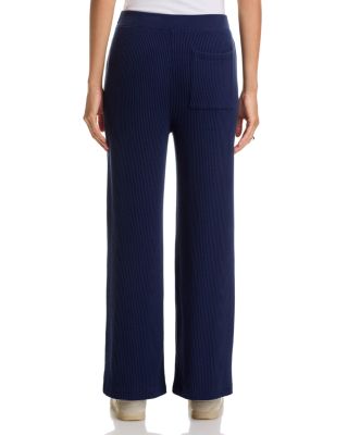 Cotton Waffle Straight Pants