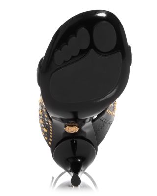 Medusa Embellished Sandals