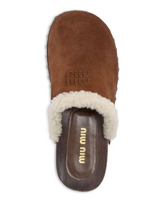 Women's Moccasters Shearling Clogs