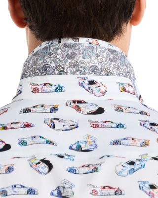 Neon Wheels Button Down Shirt