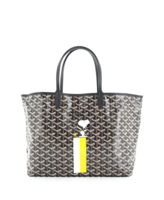 Pre-Owned Goyard - PM Saint Louis Tote Snoopy Printed Coated Canvas