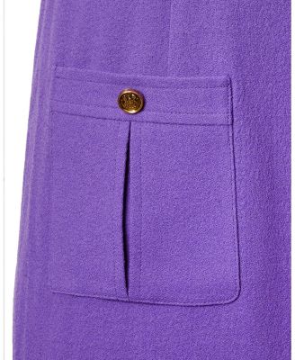 Fanny A Line in Luxury Wool Crepe Midi Dress