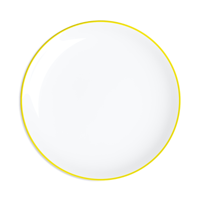 Non Sans Raison Concorde Salad Plate In Yellow