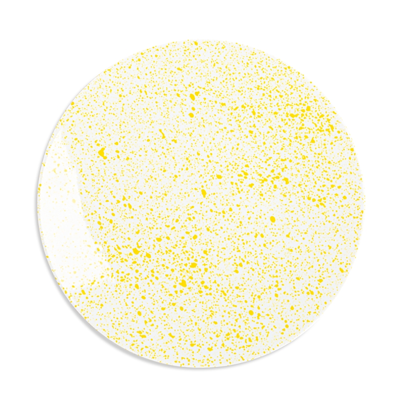 Non Sans Raison Splash Dinner Plate In Yellow