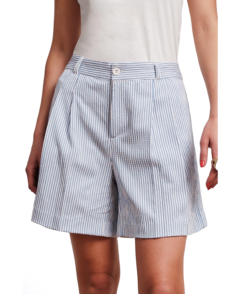 Frances Valentine Benny Short Stripe Seersucker