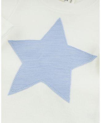 Unisex Star Fog Slub Applique 2-Piece Set - Baby
