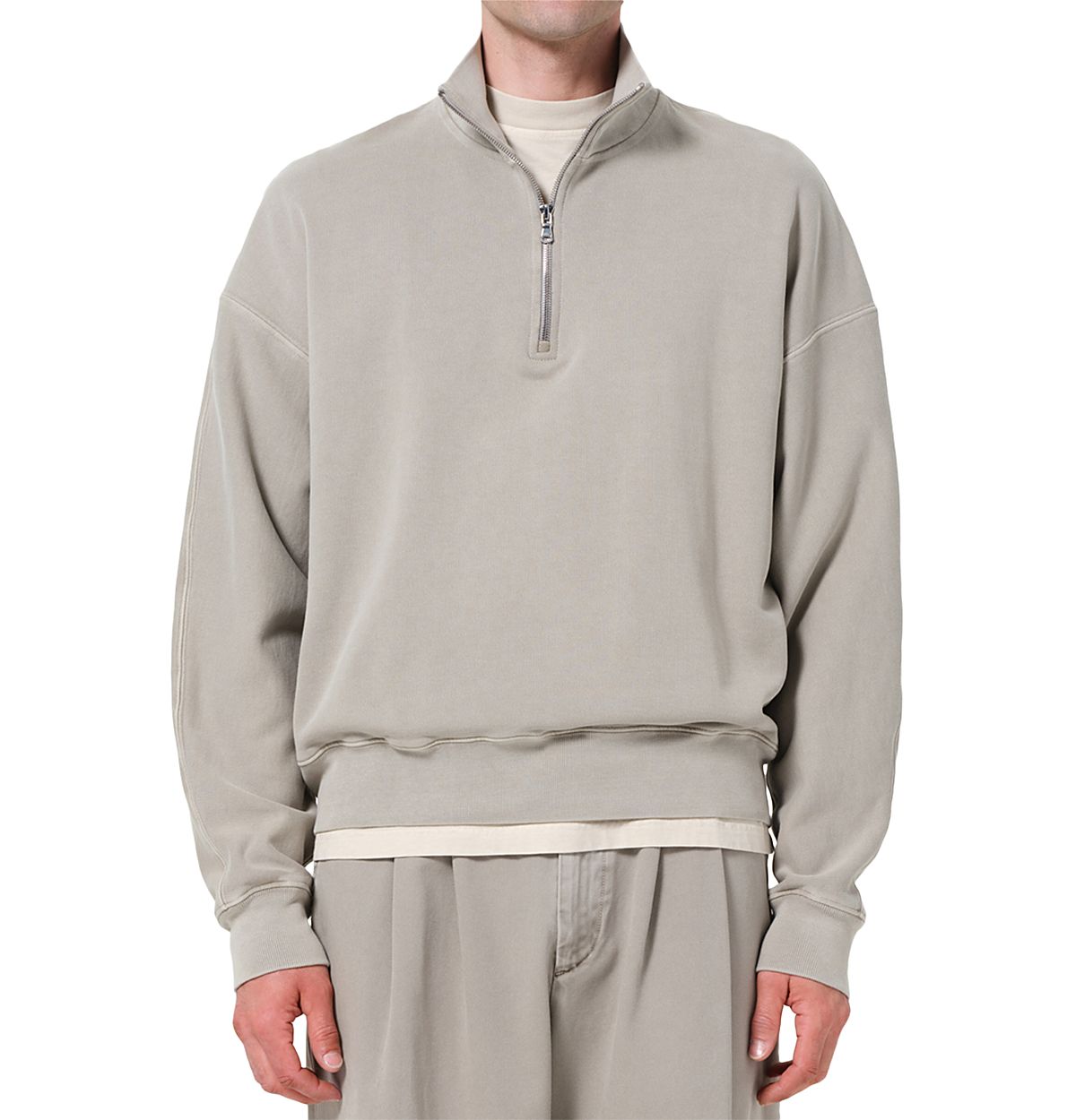 Agolde Idris Quarter Zip Sweatshirt