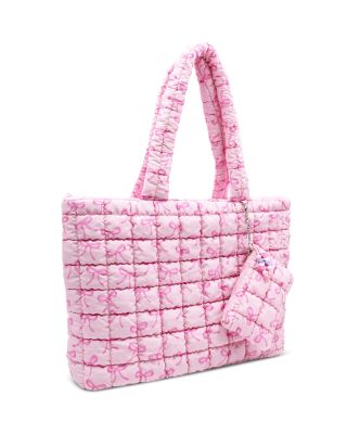 Bow Scrunch Tote With Coin Purse  