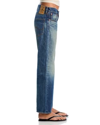 Lucy High Rise Ankle Wide Leg Jeans in Esher Blue