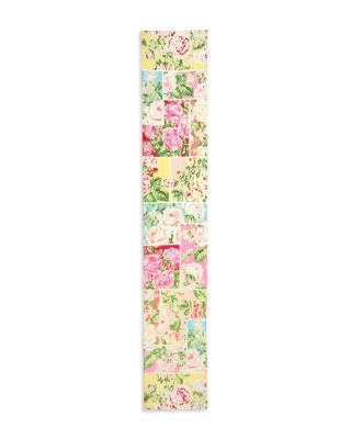 Sparkle Floral Patch Oblong Scarf