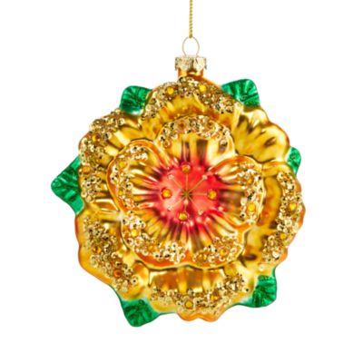 Orange Flower Ornament - Exclusive