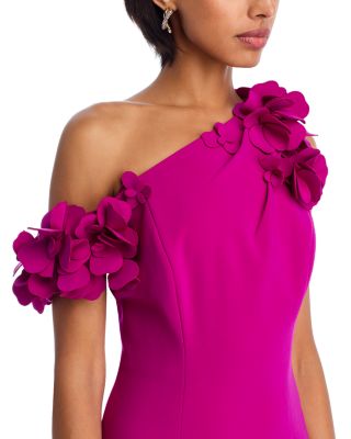 Flower Trim Sheath Dress