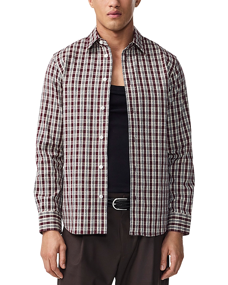 Nn07 Colby Checked Cotton Shirt In Multi