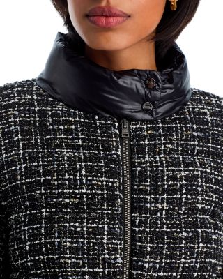 Tweed Short Puffer Jacket