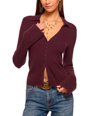 Cathy Cashmere Ribbed Cardigan