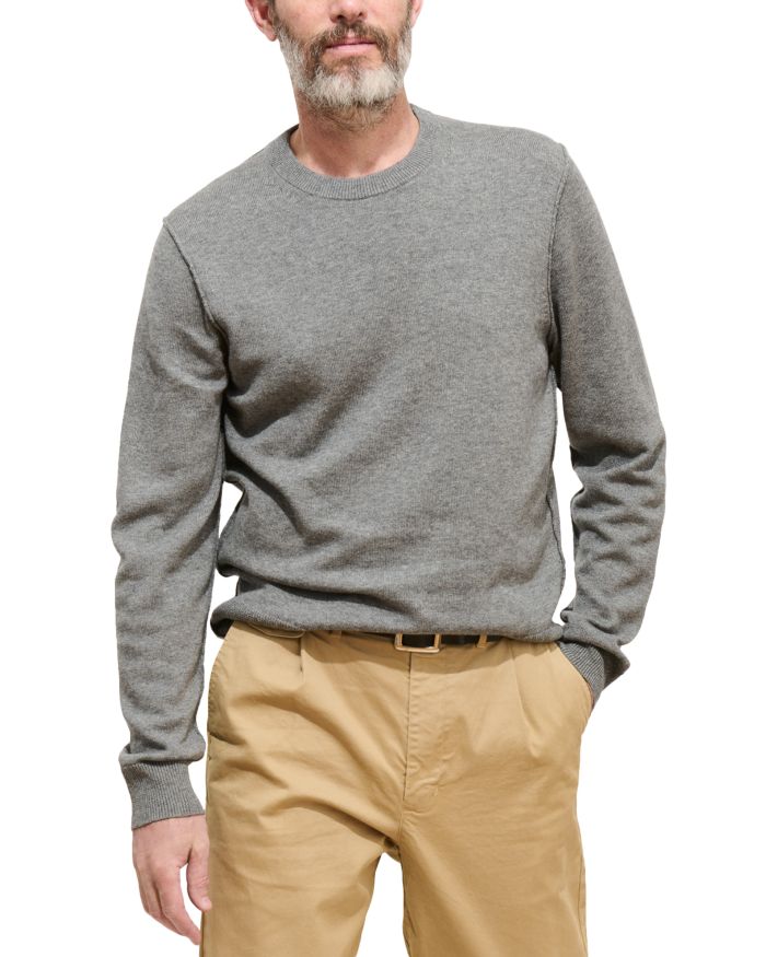 Reverse Seam Crewneck Sweater