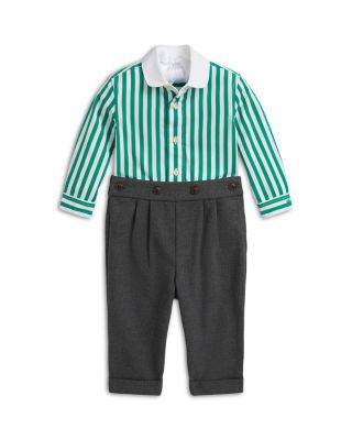 Boys' Striped Shirt & Twill Pant Set - Baby