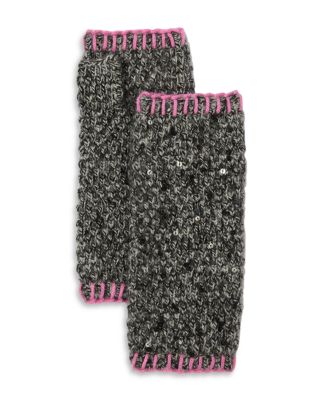 Cashmere Tweeded Sequins Gloves