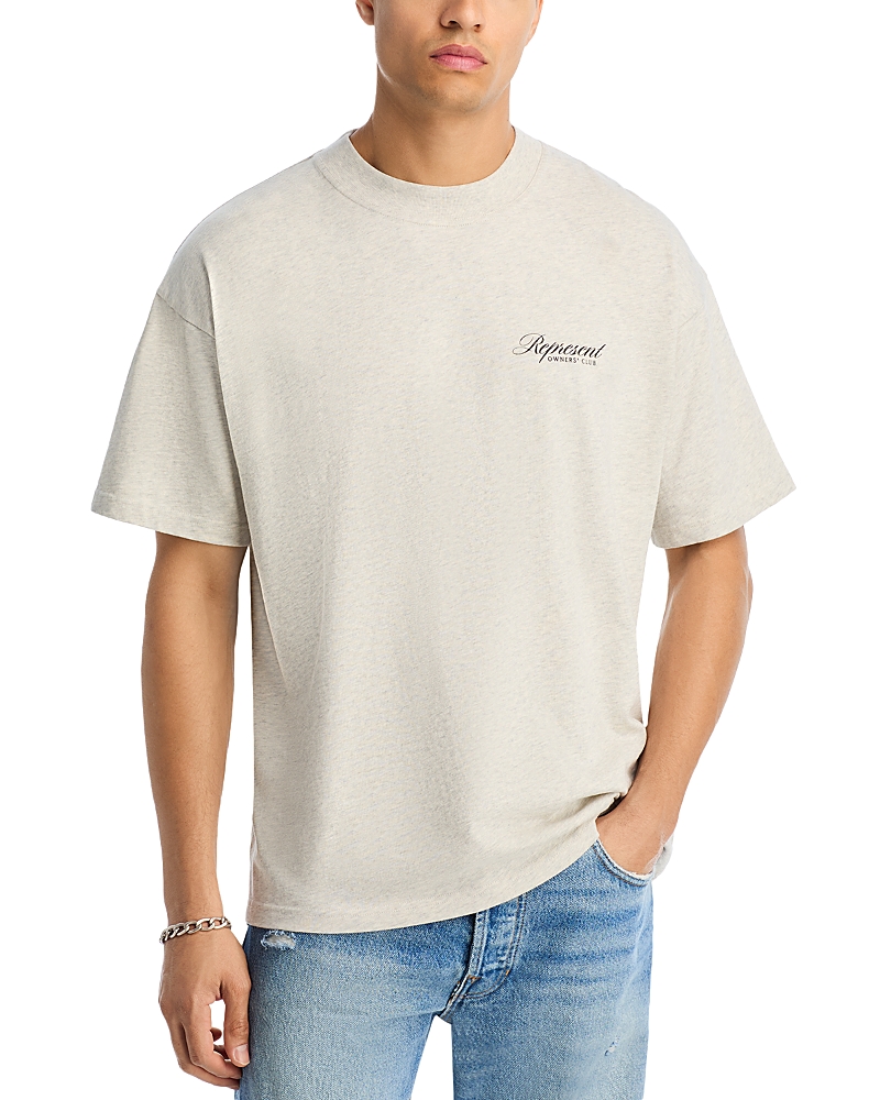 Represent Owners Club Script Tshirt In White