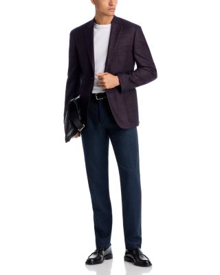 Impeccabile Wool Flannel Regular Fit Five Pocket Pants