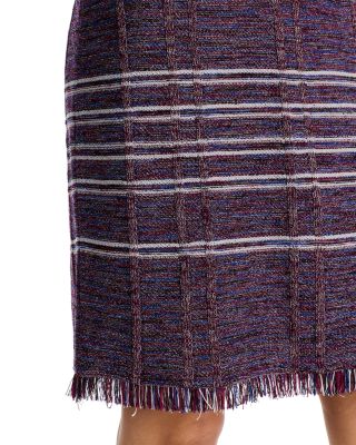 Fringe Hem Sheath Dress