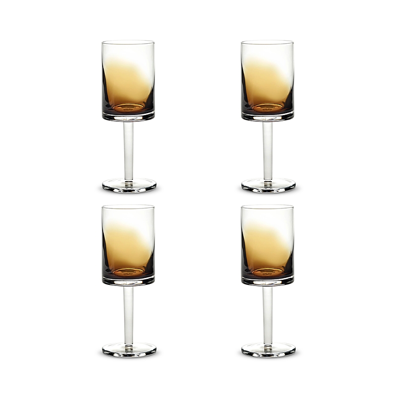 Serax White Wine Glass Amber Zuma, Set of 4