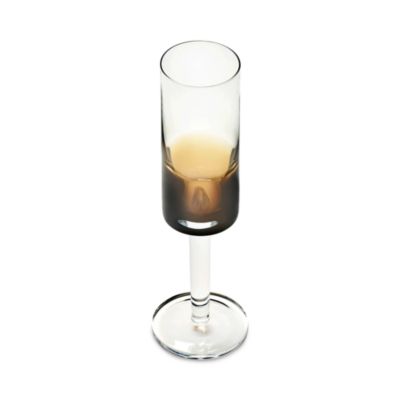 Champagne Glass Amber Zuma, Set of 4