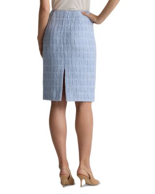 Textured Plaid Skirt 