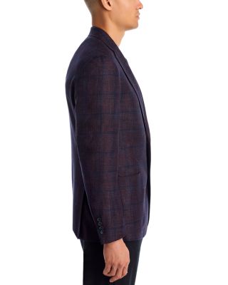 Loro Piana Fabric Wool, Silk & Cashmere Plaid Slim Fit Sport Coat