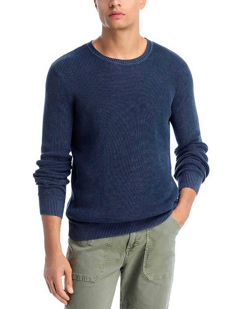 Faherty Sunwashed Crewneck Sweater In Blue