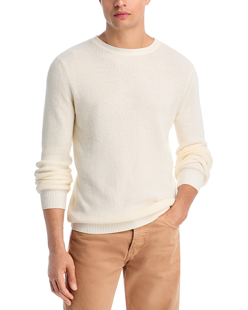 Faherty Sunwashed Crewneck Sweater In White