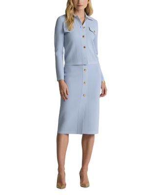 Mixed Rib Knit Jacket