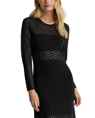 Sheer Treillis Knit Gown