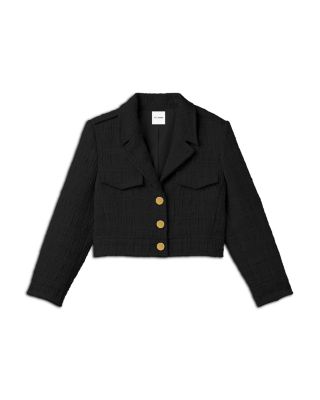 Textured Plaid Jacket