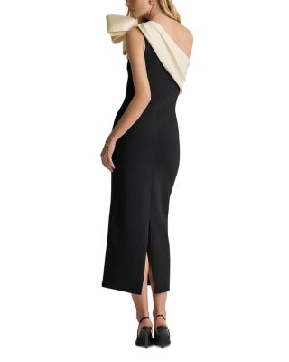 Evening Knit Mixed Media Dress