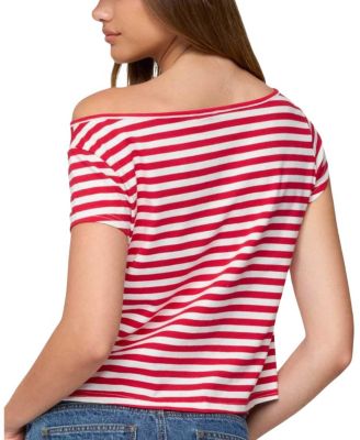 Aretha Striped Off Shoulder Top