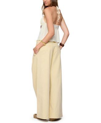 Textured Iridescent Babydoll Halter Top