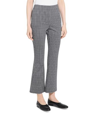 Kick Flare Plaid Pants