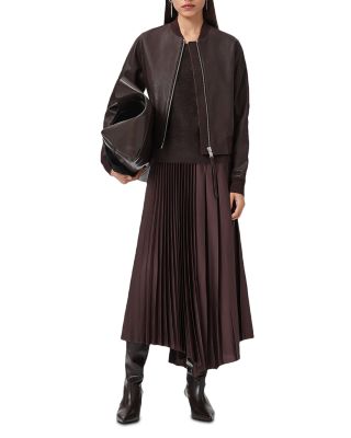 Orten Leather Bomber Jacket