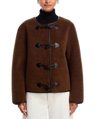 Cropped Faux Fur Toggle Jacket - Exclusive