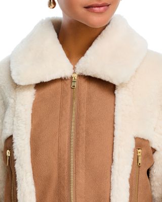 Faux Fur Sherpa Moto Jacket - Exclusive