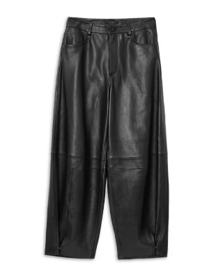 Jet Lea Leather Barrel Pants