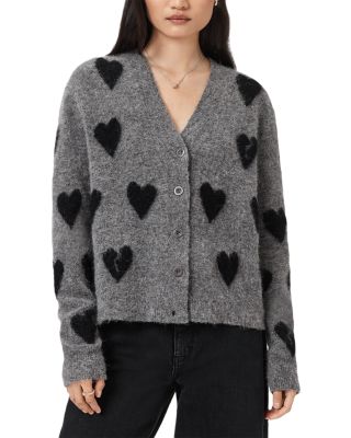 ALLSAINTS - Amora Heart Print Cardigan