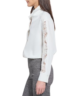 Natasha Lace Trim Shirt