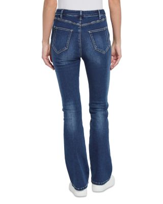 Estelle Everyday Flare Jeans in Dark Mid Wash