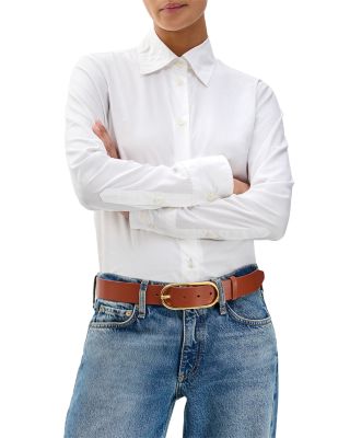 Women's Rounded Rebound Leather Belt